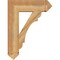 Ekena Millwork Olympic Arts & Crafts Rough Sawn Bracket, Western Red Cedar, 6"W x 24"D x 32"H BKT06X24X32OLY03RWR - alternate 4